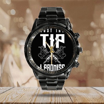 Discover Just The Tip I Promise Tattoo Artist Calendar Steel Band Watch