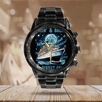 Discover Sailing And Bacon Perfect Combo Cruise Ship Vacation Group 3 Baseball Tees Calendar Steel Band Watch