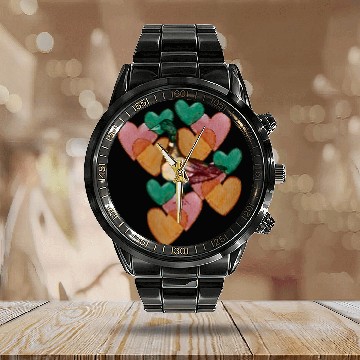 Discover Duck Pet Mallard Duck watercolor Calendar Steel Band Watch