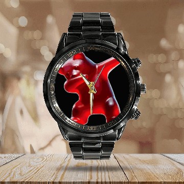 Discover Bear Pet Gummy Bear Red Gummy Bear Dabbings Gummy Bear Calendar Steel Band Watch