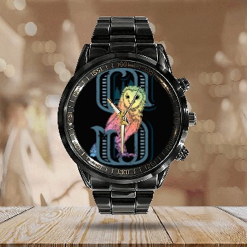 Discover Owl Pet Barn Owl Drawing with Monogram Letter S Baseball Tees Calendar Steel Band Watch