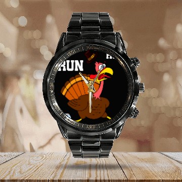 Discover Turkey Run Costume Thanksgiving Running Turkey Trot Calendar Steel Band Watch
