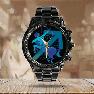 Discover Sagittarius Zodiac Sign November December Birthday Calendar Steel Band Watch