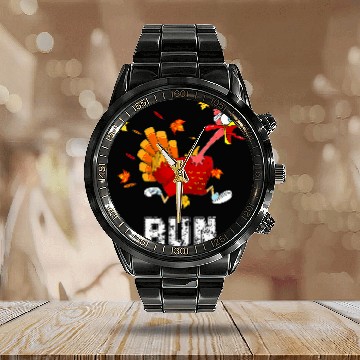 Discover Turkey Run Costume Thanksgiving Running Turkey Trot 9 Calendar Steel Band Watch