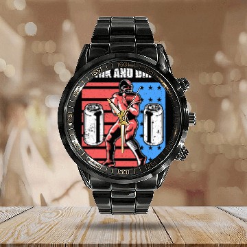 Discover Beer Fun Fantasy Football Draf Funny Beer Drinking Baseball Tees Calendar Steel Band Watch