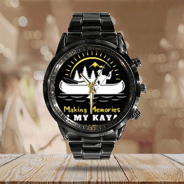 Discover Kayak Fans Making Memories in My Kayak Calendar Steel Band Watch