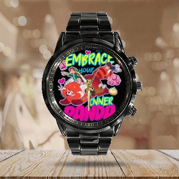 Discover Panda Pet Turning Red Embrace Your Inner Panda 1 Calendar Steel Band Watch