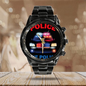 Discover Police Job the Police 8 Calendar Steel Band Watch