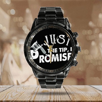 Discover Just The Tip I Promise Funny Saying Tattoo Lover 9 Baseball Tees Calendar Steel Band Watch