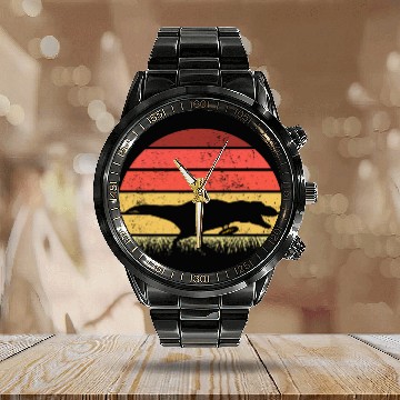 Discover Panning Tyrannosaurus Gold Panning Mining Calendar Steel Band Watch