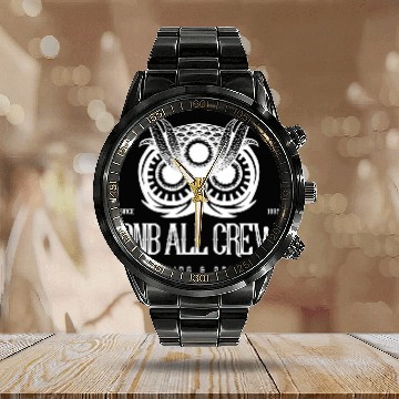 Discover Owl Pet Drum and Bass DnB Owl Calendar Steel Band Watch