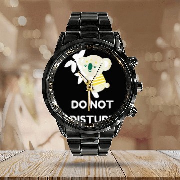Discover Koala Pet DO NOT DISTURB GOOD VIBE TO PROTECT KOALA ANIMALS Baseball Tees Calendar Steel Band Watch