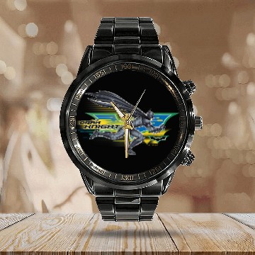 Discover The Dark Knight Batman Epic Running Animated Shot Calendar Steel Band Watch