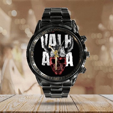 Discover Viking Warrior Odin Viking Fighter Thor Wotan Walhalla 9 Calendar Steel Band Watch