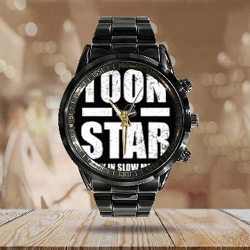 Discover Pontoon Fun Corn Star vintages Retro Lake Boating Calendar Steel Band Watch