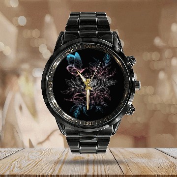 Discover Transgender Butterfly Flower Transgender Pride Transsexual Calendar Steel Band Watch