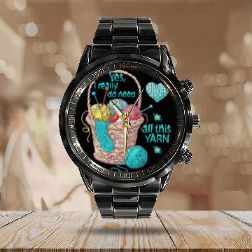 Discover Knitting Yarn Yes i really do need all this yarn basketting wool hob Calendar Steel Band Watch