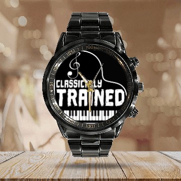 Discover A classically trained music lover pianist keyboard player Calendar Steel Band Watch