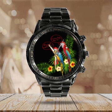 Discover Christmas Graphic Casual Calendar Steel Band Watch funny parrot joyful xmass Time Baseball Tees