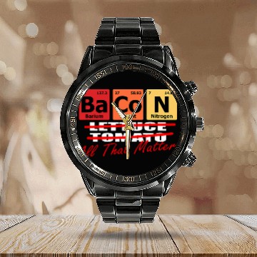 Discover Lacrosse Gift BACON Lettuce Tomato 2All That Matters Calendar Steel Band Watch