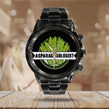 Discover Lacrosse Gift Asparagusologist Asparagus Vegetable Vegetarian Vegan Baseball Tees Calendar Steel Band Watch