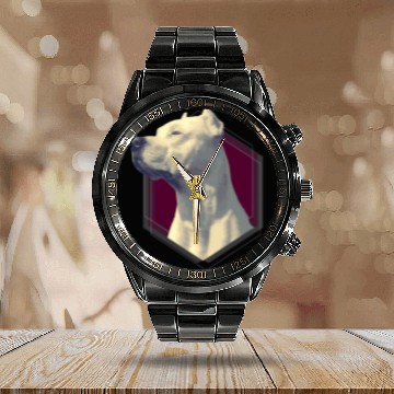 Discover Argentine Mastiff T   Dogo Argentino Calendar Steel Band Watch Zip Calendar Steel Band Watch