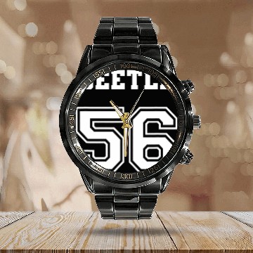 Discover Jersey Style Beetle 56 1956 Old School Bug Bus Calendar Steel Band Watch