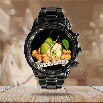 Discover Old School Tattoo Tots and Pears thoughts and prayers Calendar Steel Band Watch