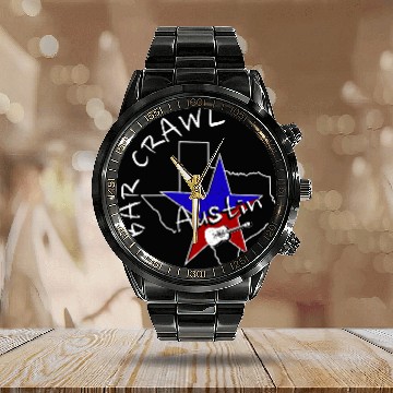 Discover Austin Texas bar crawl 2Austin Bar Scene Baseball Tees Calendar Steel Band Watch