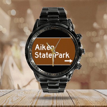 Discover Aiken State Park South Carolina SC Recreation Sign Baseball Tees Calendar Steel Band Watch