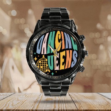 Discover 90s Girl Retro Dancing 1990s Mixtape Queen Lover Dance Calendar Steel Band Watch