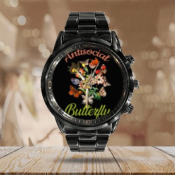 Discover Fairy Grunge Fairycore Aesthetic Cottagecore Butterfly 21 3 Calendar Steel Band Watch