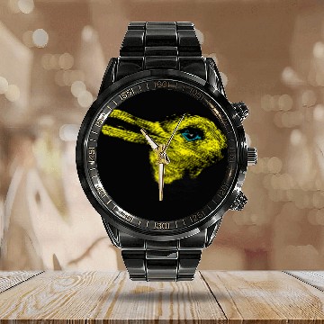 Discover Duck Pet Rabbit Calendar Steel Band Watch