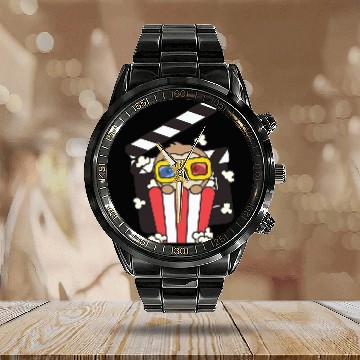 Discover Sloth Pet Popcorn Funny Sloths Cinema Evening Baseball Tees Calendar Steel Band Watch