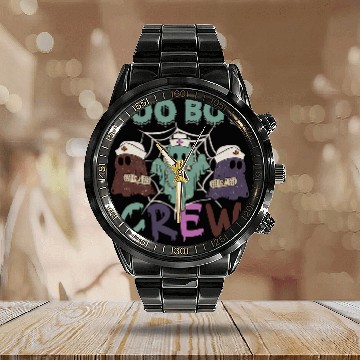 Discover Boo Boo Crew ghosts Doctor Paramedic nurses Halloween Calendar Steel Band Watch