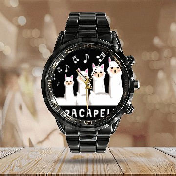 Discover Alpacapella Llamas Microphone Singer Lyrics Sing Karaoke Top Calendar Steel Band Watch