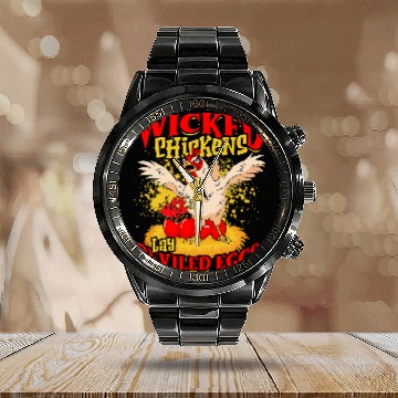 Discover Chicken Lover Wicked Chicken Lay Deviled Eggs 2bird Baseball Tees Calendar Steel Band Watch