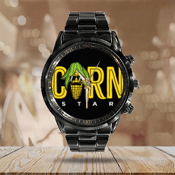 Discover Lacrosse Gift Corn Star bearded farmers or corn lovers 8 Baseball Tees Calendar Steel Band Watch