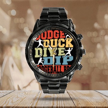Discover Duck Pet Retro Ball Game dodges Duck Dive Dip Dodgeball Pro Calendar Steel Band Watch