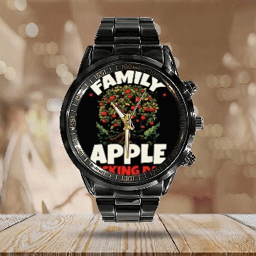 Discover Apple Picking Apple Tree Apple Fruit Lover Apple Farmer 21 Calendar Steel Band Watch
