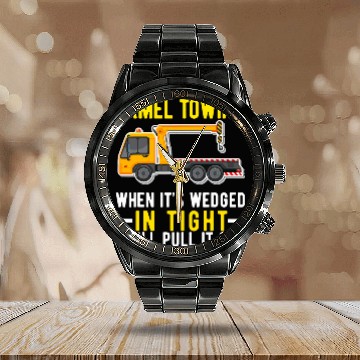 Discover Camel Towing Tow Truck Wrecker Operator Driver For Men Dad 22 Calendar Steel Band Watch