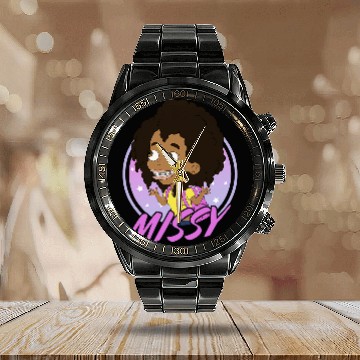 Discover Big Mouth Missy ForemanGreenwald Sassy Portrait Calendar Steel Band Watch