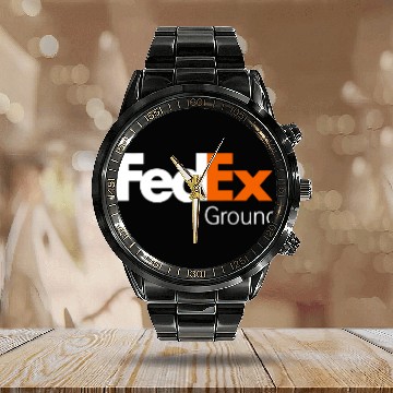 Discover Fedex Ground 3D Calendar Steel Band Watch
