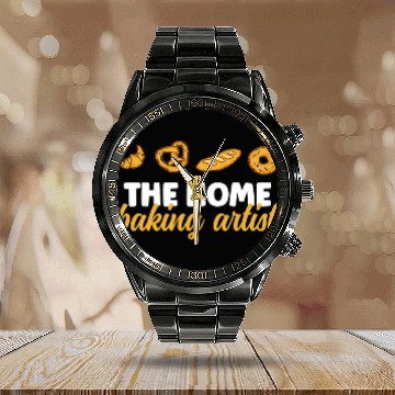 Discover Funny The homes Baking Artist Bread Baking Expert Calendar Steel Band Watch