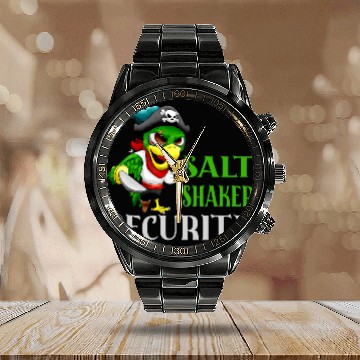 Discover Salt Shaker Security Pirate Head One Foot Parrot Concert Calendar Steel Band Watch