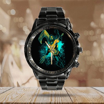 Discover Aquaman Movie Make a Splash Baseball Tees Calendar Steel Band Watch