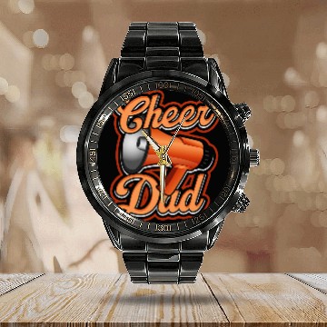 Discover Cheer Dad 2School and University Sports Competition Calendar Steel Band Watch