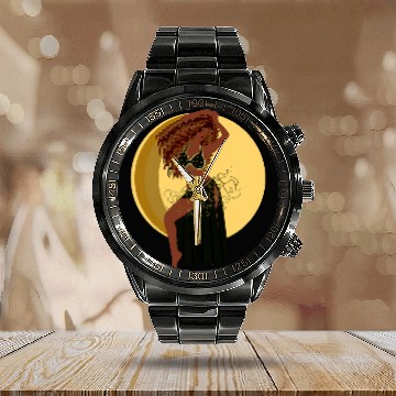 Discover Belly Dancing Oriental Dance Eastern Torso African Dancer Zip Calendar Steel Band Watch