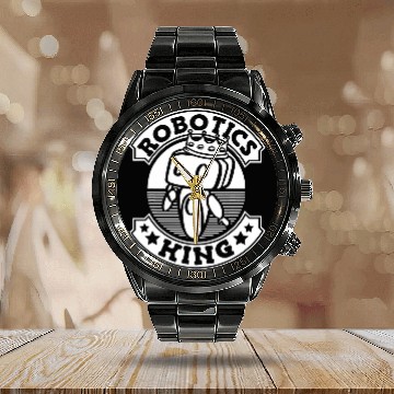 Discover Robotics King 2Artificial Intelligence Ai Robots Calendar Steel Band Watch