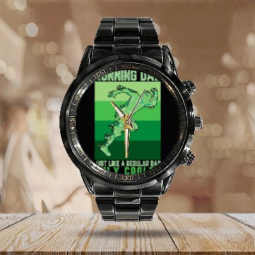 Discover Funny Running For Dad Marathon Runner Coachs Marathoner Calendar Steel Band Watch